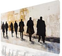 Tapis de Souris XXL Gaming Dieu Mâle800x400mm sous Main Bureau Jaune Mouse Pad Imperméable et Anti-Glissant, Mousepad Migliore la Precisione Velocità, Convient pour Maison et Bureau Cadeau a-994