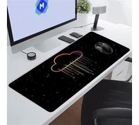 Tapis de Souris XXL Gaming, Tapis de Souris de Jeu, 1000x500x3 mm Grand Tapis de Bureau sous Main, avec Base en Caoutchouc antidérapante pour Gamer Maison Bureau (Nuages Simples)