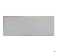 Mars Gaming Tapis de souris MMP224 XXL 880×330 mm, bords arc-en-ciel, antidérapant, blanc
