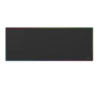 Mars Gaming Tapis de souris de jeu MMP224 XXL 880×330 mm antidérapant bords arc-en-ciel noir