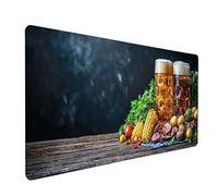 Tapis de Souris XXL Nourriture, Fruit Tapis de Souris Gamer 1200x600x3mm, Sous Main Bureau avec Rubber Base, Gaming Accessoire Bureau, Mousepad Grand avec Bords Cousus, pour Ordinateur, Clavier 8-7412