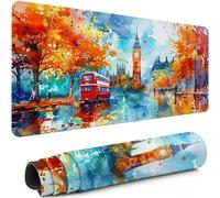 Tapis de Souris XXL Paris 1200x600x3mm Antidérapant Rubber Base Tapis de Souris Gamer Voiture Précision Compatible Toutes Mouse, Revêtement Doux Imperméable Protege Bureau pour Home Bureau xg-570