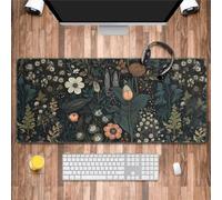 Tapis de Souris XXL Plantes Fleurs Grand Tapis de Souris Gamer 700x300x3mm Gaming Mousepad avec Base en Caoutchouc Antidérapant Améliore la précision et la Vitesse