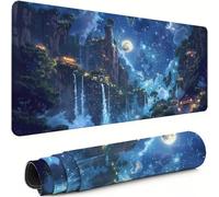 Tapis de Souris XXL Rêve 1400x600x3mm Antidérapant Rubber Base Tapis de Souris Gamer Pays des Merveilles Précision Compatible Toutes Mouse, Imperméable Protege Bureau pour Home Bureau Gaming xg-690