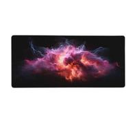 Tapis de Souris XXL Rose 700 x 300 mm, Base en Caoutchouc Antidérapante Noir Tapis Souris Etendu, Imperméable Surface Nanotextile de Haute Précision Améliore la Mousepad Durable avec Vitesse M391
