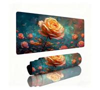 Tapis de Souris XXL Rose Tapis de Souris Ciel Étoilé 1600x800x3mm, Mousepad avec Coutures sur Les Bords, Résistant aux Eclaboussures, Durable, Portable, Moderne Accessoire Bureau pour Gamer 0B-810
