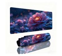 Tapis de Souris XXL Rose Tapis de Souris Rêve 1000x500x3mm, Mousepad avec Coutures sur Les Bords, Résistant aux Eclaboussures, Durable, Portable, Moderne Accessoire Bureau pour Ordinateur, PC 0B-378