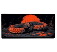 Tapis de Souris XXL Serpent Tapis Souris 700x300x3mm, Coucher De Soleil étendu Mouse Pad Avec Base Antidérapante, Coutures Sur Les Bords, Imperméable et Durable Mousepad pour Accessoires Bureau 0-MN18