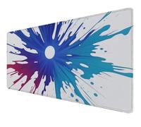 Tapis de Souris XXL, Tapis de Souris Gamer 1000x400x3mm, Imperméable sous Main Bureau avec Bords Cousus et Base en Caoutchouc Antidérapante, pour Études, Gaming (Abstrait Bandes dessinées) Z-142