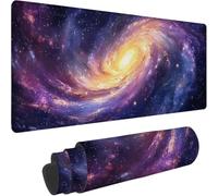 Tapis de Souris XXL Tapis de Souris Gaming 800 x 400 mm Violet 0-z699 | Haute Précision et Vitesse avec Bords Cousus et Base en Caoutchouc Antidérapante pour Bureau, Études, Gaming, univers