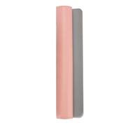 WE Tapis de souris XXL en PU réversible, rose et gris