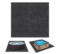 Tapis de spa gonflable YEXEXINM 74 x 72, protection de sol réutilisable et lavable pour spa, revêtement de sol durable pour spa, envers antidérapant et imperméable, convient pour l'extérieur et