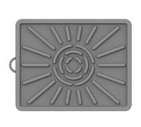 Tapis de spatules en silicone 35,8 x 28,4 cm, tapis de repos pour ustensiles résistants à la chaleur, tapis d'étagère latérale de gril, tapis de cuisine de qualité alimentaire