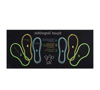 Tapis de squat avec repères de pieds, 80 x 35 cm, tapis d'exercice antidérapant pour la maison, tapis de placement des pieds pour débutants, pour squats, fentes, exercices fessiers