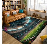 Tapis de stade, tapis de célébration sportif, confettis d'herbe et célébration de célébration vert à poils courts en éponge pour la maison, tapis d'intérieur qui ne perd pas ses poils pour salon