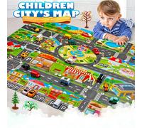 Tapis De Stationnement De Voiture Pour Enfants, Jouets D'escalade Pour Bébés, Tapis De Jeu Pour Enfants, Carte De Stationnement De Ville, Tapis De Jeu Pour Enfants