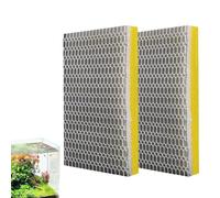 Tapis de support filtrant pour aquarium, 2 coussins filtrants pour aquarium, tamis à rouleaux découpables, fournitures d'aquarium pour abri de poisson, tortue, étang, et eau salée