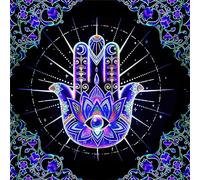 Tapis de support rune Oracle Card Pad Jeu de société Divination Nappe Tarot Nappe 50 x 50/60 x 60/75 x 75 cm en option