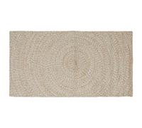 Vidaxl Tapis Naturel Et Blanc 60 X 110 Cm Jute