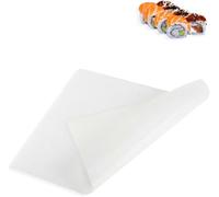 Tapis de Sushi de Roulement de Surface Antiadhésif, Hominas Mat à Sushi Roll Sushi Roller Maker Outil de Déjeuner Silicone pour Pique-Nique, 27,5 x 24,8 cm