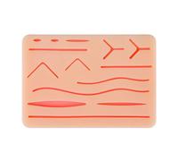 Tapis de suture portable avec texture de peau réaliste Modèle d'entraînement de suture chirurgicale pour l'éducation clinique Modèle en silicone