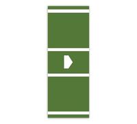 Tapis de swing de baseball - Tapis d'entraînement de softball, en caoutchouc antidérapant, d'entraînement de frappe en extérieur et en intérieur, équipement de sport à domicile, 53 x 11,8