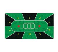 Tapis de table de poker, tapis de table de poker | Tapis de jeu en caoutchouc portable avec disposition du poker,Tapis antidérapant de table pour le divertissement à domicile, les salles de jeux de so