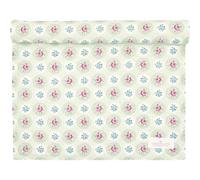 Tapis De Table Greengate ELLE PALE GREEN Vert Avec Fleurs En Coton 45 X 140 Cm
