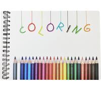 Tapis de table pour devoirs 45x65cm, crayons de couleur
