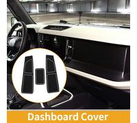 Tapis De Tableau De Bord Anti-Poussière Pour Ford Bronco Accessoires 2021-2024 En Silicone Noir Gris