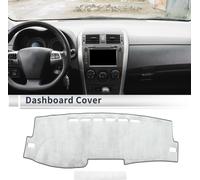 Tapis De Tableau De Bord Antidérapant/Anti-Poussière Pour Toyota Corolla 2007-2013 Gris En Flanelle