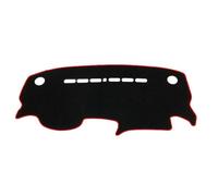 Tapis De Tableau De Bord Antidérapant Et Pare-Soleil pour Citroën C4 MK2 Coupé 2011 2012 2013 2014 2015 2016 2017 2018 Housse Tableau Bord(LHD Red)