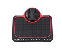 Tapis de tableau de bord antidérapant pour voiture, support de téléphone avec tapis antidérapant pour voiture | Tapis de tableau de bord avec numéro de stationnement temporaire Tapis de tableau de