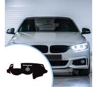 Tapis De Tableau De Bord Compatible Pour Bmw 6 2003-2010, Tapis De Tableau De Bord Antidérapant En Polyester Noir, Tapis De Tableau De Bord Avant Rouge