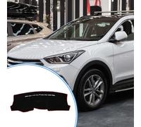 Tapis De Tableau De Bord Compatible Pour Hyundai Tucson 2005-2009, Tapis De Tableau De Bord Antidérapant En Polyester Noir, Rouge, Tapis De Tableau De Bord Avant