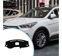 Tapis De Tableau De Bord Compatible Pour Hyundai Tucson 2019-2021 Avec Affichage Tête Haute, Tapis De Tableau De Bord Antidérapant Polyester Noir, Bleu, Tapis Tableau Bord Avant