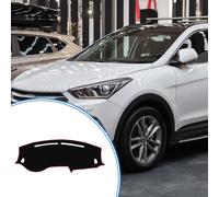 Tapis De Tableau De Bord Compatible Pour Hyundai Tucson 2019-2021, Tapis De Tableau De Bord Antidérapant En Polyester Noir, Rouge, Tapis De Tableau De Bord Avant