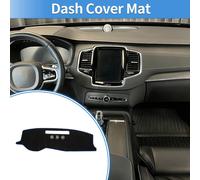Tapis De Tableau De Bord Compatible Pour Volvo Xc90 2015-2020, En Polyester Noir Bleu Antidérapant