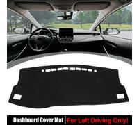 Tapis De Tableau De Bord De Voiture à Conduite à Gauche Pour Toyota Corolla 2014-2017 Noir Tapis De Garniture Intérieure De Console Centrale En Polyester Antidérapant