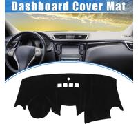 Tapis De Tableau De Bord De Voiture Compatible Pour Ford Fiesta 2011-2019, Protège-Matelas En Polyester Pour Console Centrale Intérieure Noir