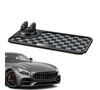 Tapis de tableau de bord : organisateur antidérapant pour tableau de bord, solution de stockage flexible | Support de téléphone pour appareil mobile, navigation GPS, radar, placement sûr sur