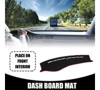 Tapis De Tableau De Bord Pour Kia Optima 2006-2010 - Tapis De Console Centrale Antidérapant En Polyester Noir Rouge - 1 Pièce
