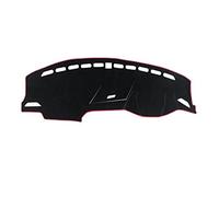 Tapis de Tableau de Bord pour VW pour Tiguan pour MK1 pour MK2 pour 2009-2022 Tapis Couverture Tableau Bord Voiture Éviter Les Coussinets Lumineux Anti-UV Instrument Covers(RHD 16-20 Red)