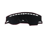 Tapis de Tableau de Bord pour VW pour Tiguan pour MK1 pour MK2 pour 2009-2022 Tapis Couverture Tableau Bord Voiture Éviter Les Coussinets Lumineux Anti-UV Instrument Covers(LHD 16-20 Red)