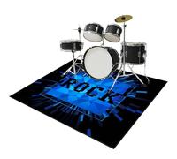 Tapis de Tambour Insonorisé, Tapis de Batterie électronique, Tapis Professionnel de Jazz Non Glissants, Tapis pour Batterie pour Grosse Caisse Claire et Autres Instruments de Musique 120 x 70 cm