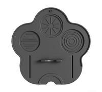 Tapis de tamper à café en silicone avec finition antidérapante pour comptoirs de bar et cafés pour protéger les surfaces et soutenir le tassage du café (noir)