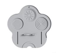 Tapis de tamper à café en silicone avec finition antidérapante pour comptoirs de bar et pour les cafés, protéger les surfaces et soutenir le tassement du café (gris)