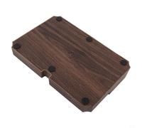 Tapis de tamper à expresso avec base antidérapante en silicone amovible - Station de tampage multifonction 51 mm/53 mm/58 mm pour baristas à domicile, bois de noyer G