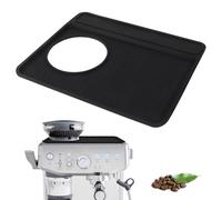 Tapis de tamping pour expresso, Tapis de tassage d'angle, Carpet tamper à expresso en silicone avec protection des bords, Imperméable, Résistant à la chaleur, pour Accessoires portafilter barista