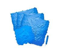 VEVOR Tapis de tampons en béton 914 x 914 mm et 500 x 500 mm, tapis de tampon de texture en polyuréthane pour béton, empreinte de sol en ardoise, moule en béton sans couture pour décoration extérieure